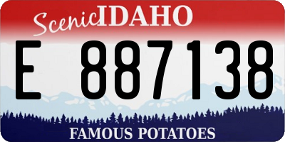 ID license plate E887138