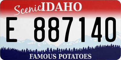 ID license plate E887140