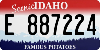 ID license plate E887224