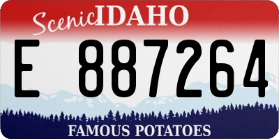 ID license plate E887264