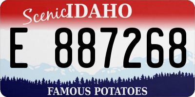 ID license plate E887268