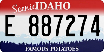 ID license plate E887274