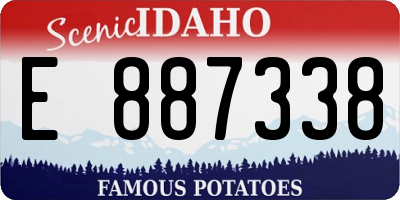 ID license plate E887338