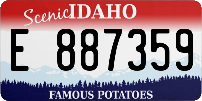 ID license plate E887359