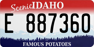 ID license plate E887360