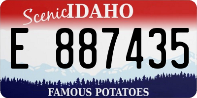 ID license plate E887435