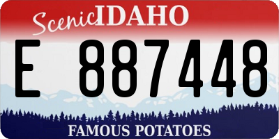 ID license plate E887448