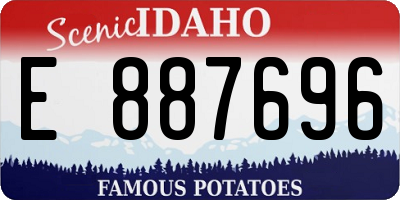 ID license plate E887696