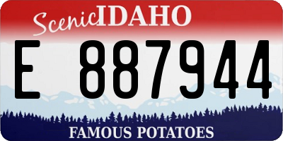 ID license plate E887944