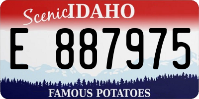 ID license plate E887975