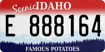 ID license plate E888164