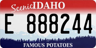 ID license plate E888244