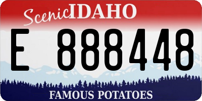 ID license plate E888448