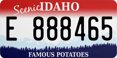 ID license plate E888465