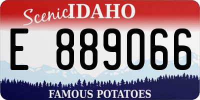 ID license plate E889066
