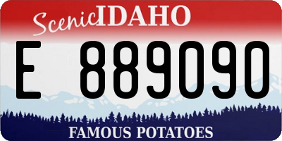 ID license plate E889090