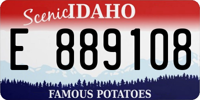 ID license plate E889108