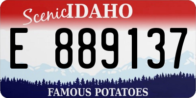 ID license plate E889137