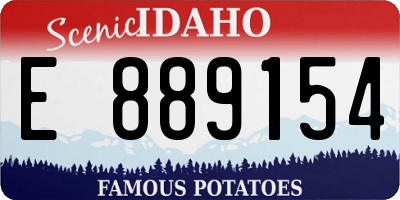 ID license plate E889154