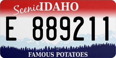 ID license plate E889211