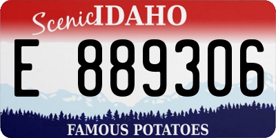 ID license plate E889306
