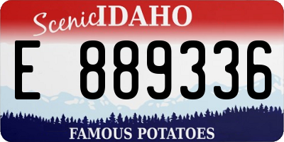 ID license plate E889336