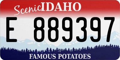 ID license plate E889397