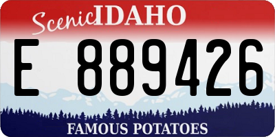 ID license plate E889426