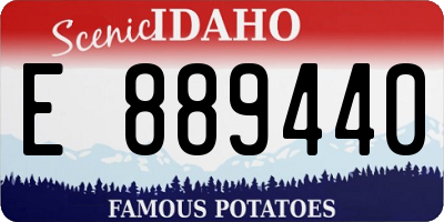 ID license plate E889440