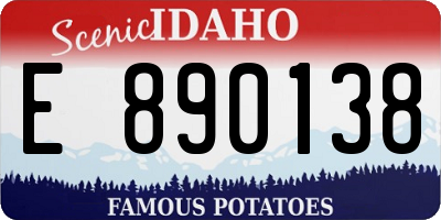 ID license plate E890138