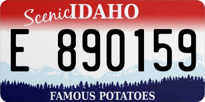 ID license plate E890159