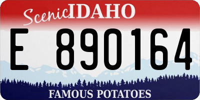 ID license plate E890164