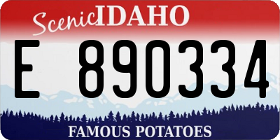 ID license plate E890334