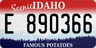 ID license plate E890366