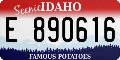 ID license plate E890616