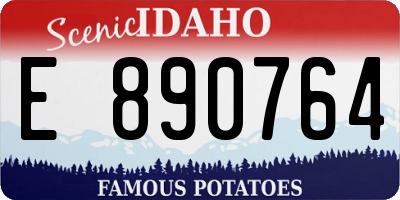 ID license plate E890764