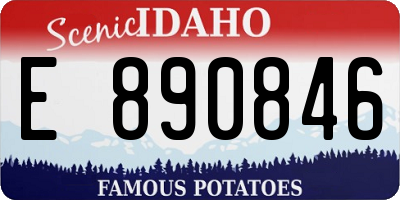ID license plate E890846