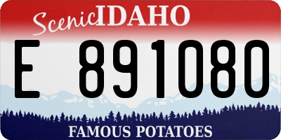 ID license plate E891080