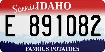 ID license plate E891082