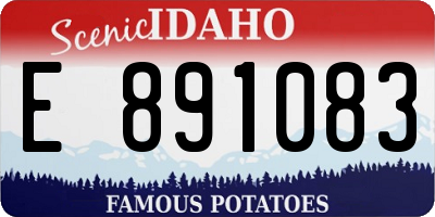 ID license plate E891083