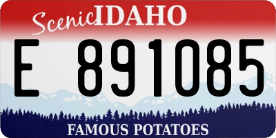 ID license plate E891085
