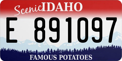 ID license plate E891097