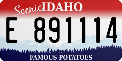 ID license plate E891114