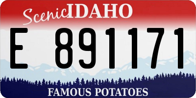 ID license plate E891171