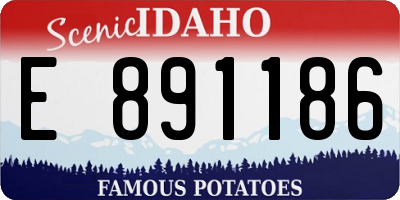 ID license plate E891186