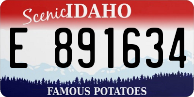 ID license plate E891634