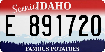 ID license plate E891720