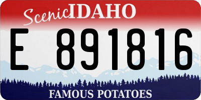 ID license plate E891816