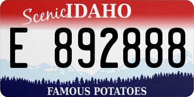 ID license plate E892888