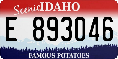 ID license plate E893046